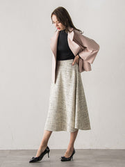 モノトーンツイードスカート