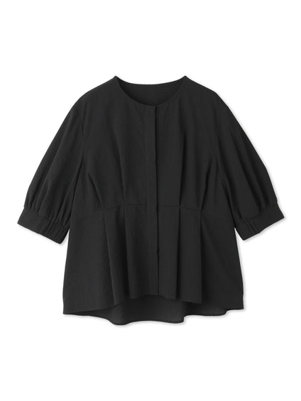 レノクロスウエストタックブラウス