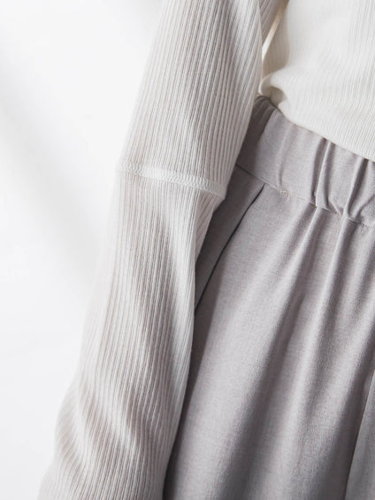 ”肌が喜ぶ”前後2WAYクルーネックロンT≪手洗い可能≫