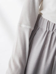 ”肌が喜ぶ”前後2WAYクルーネックロンT≪手洗い可能≫