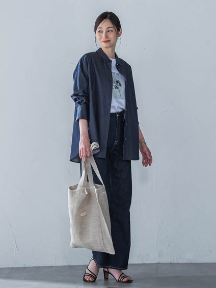 【WEB限定】【DELIY】LINEN RAMIE LENO WEAVE SHOULDER BAG