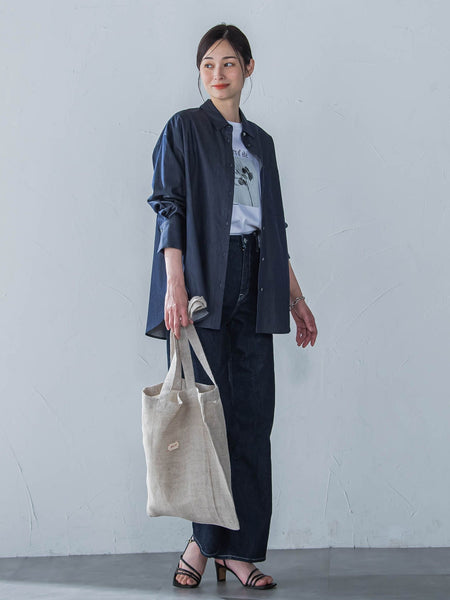 【WEB限定】【DELIY】LINEN RAMIE LENO WEAVE SHOULDER BAG