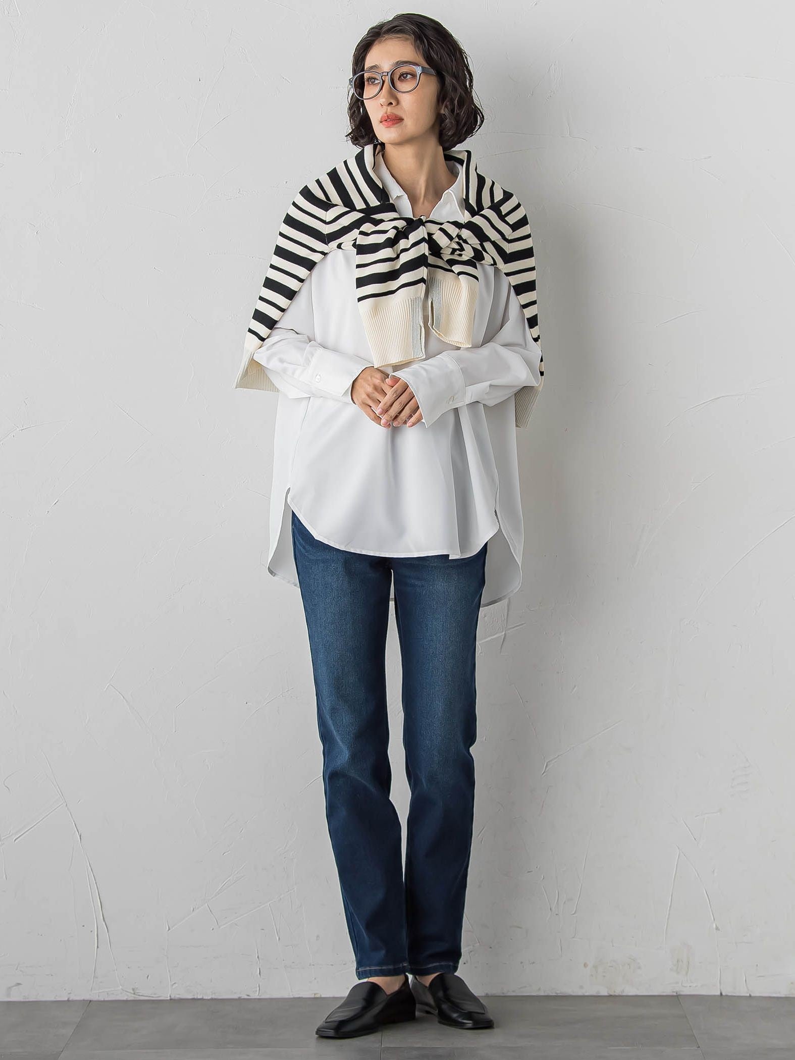 【WEB限定】”3コーデが叶う2点セット”ニット×シャツ