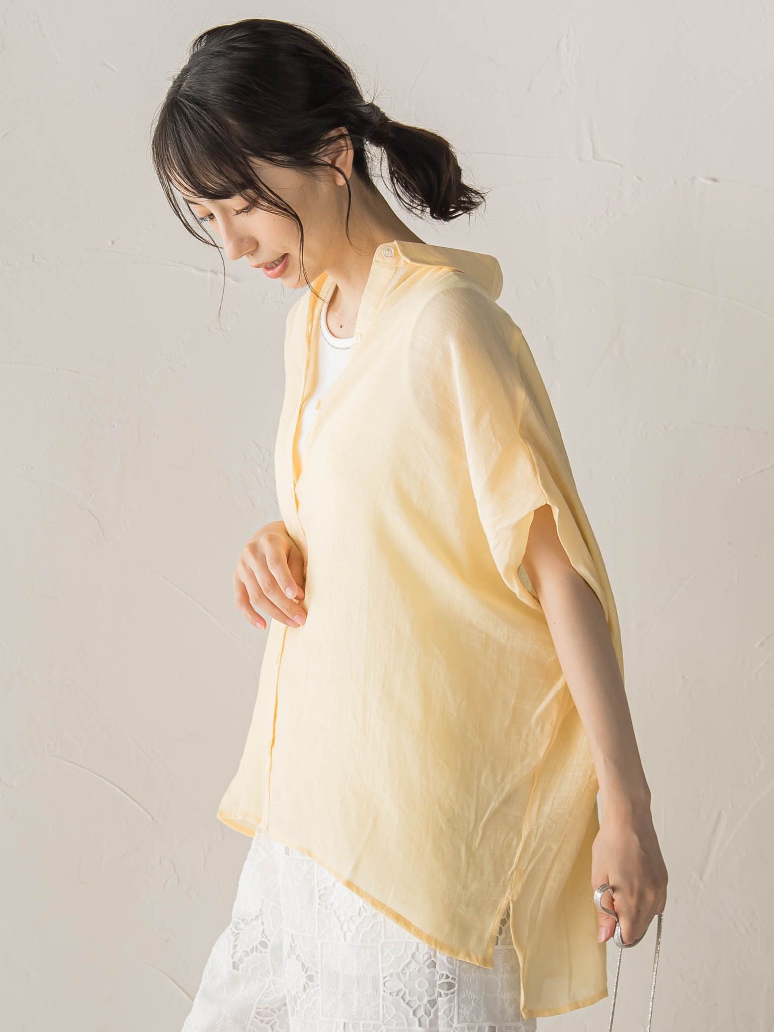 【WEB限定カラーあり】ドルマンブラウス+タンクSET