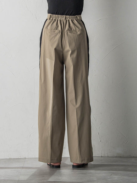 WATER REPELLENTサイドラインワイドパンツ≪手洗い可能≫