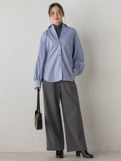 ウォッシャブルベア天竺カットソー≪洗濯機で洗える≫