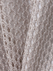 メッシュ柄レイヤードニット≪手洗い可能≫