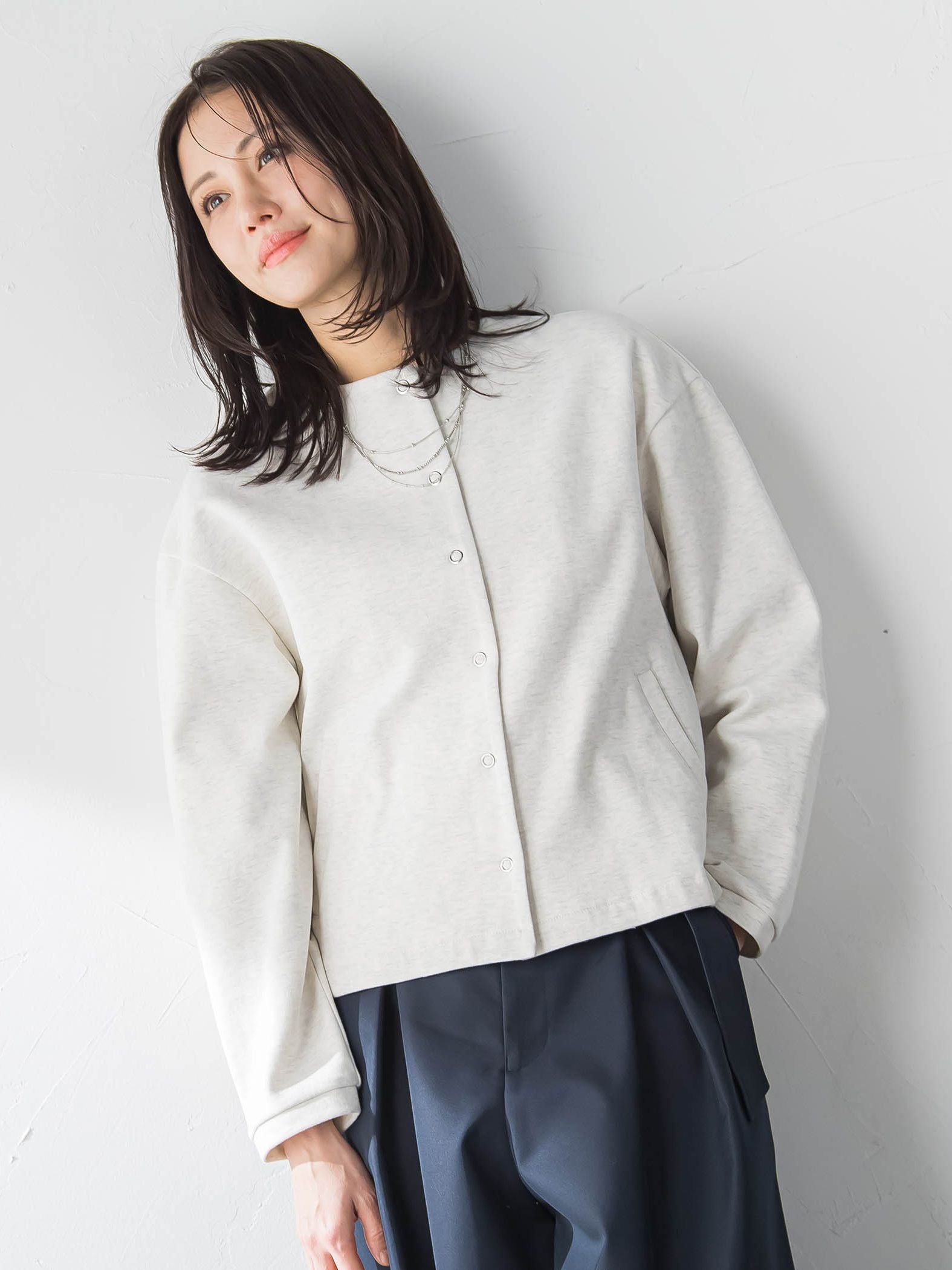 【WEB限定】美フォルムデイリーカーディガン