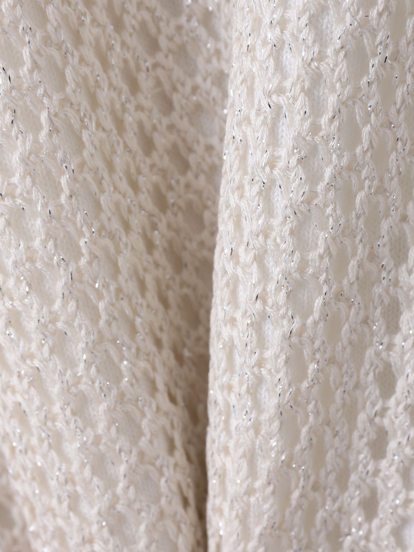 メッシュ柄レイヤードニット≪手洗い可能≫