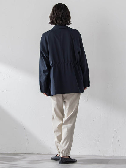 シャンブレーショートトレンチ