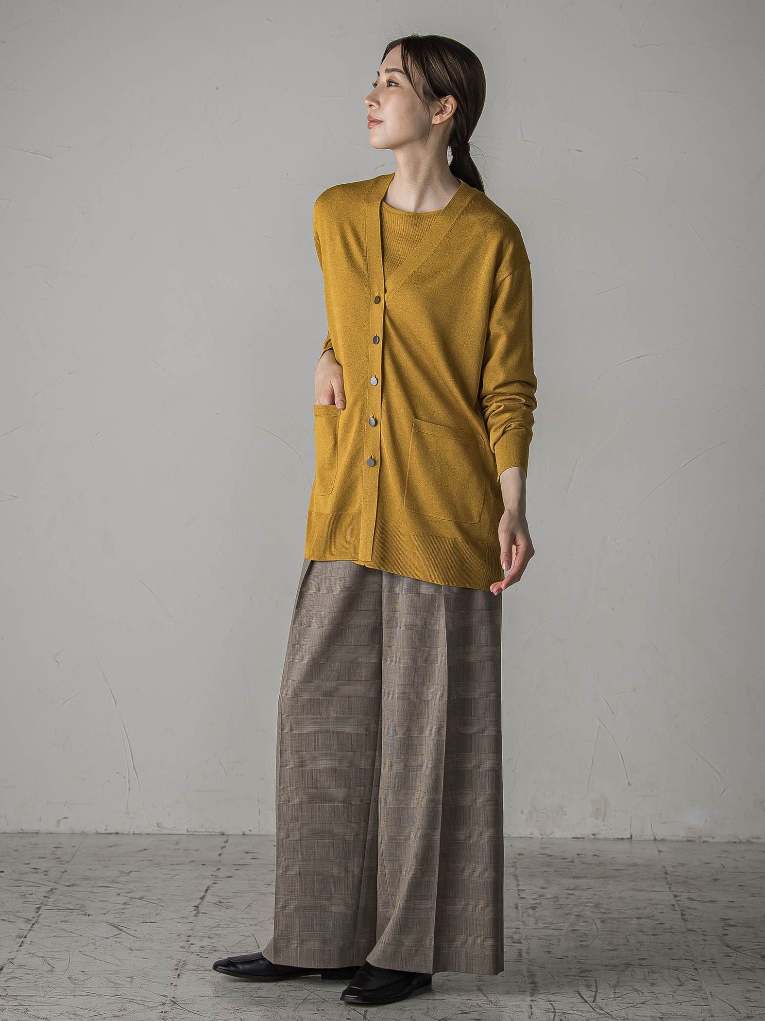 【極】SARIニットカーディガン≪手洗い可能≫