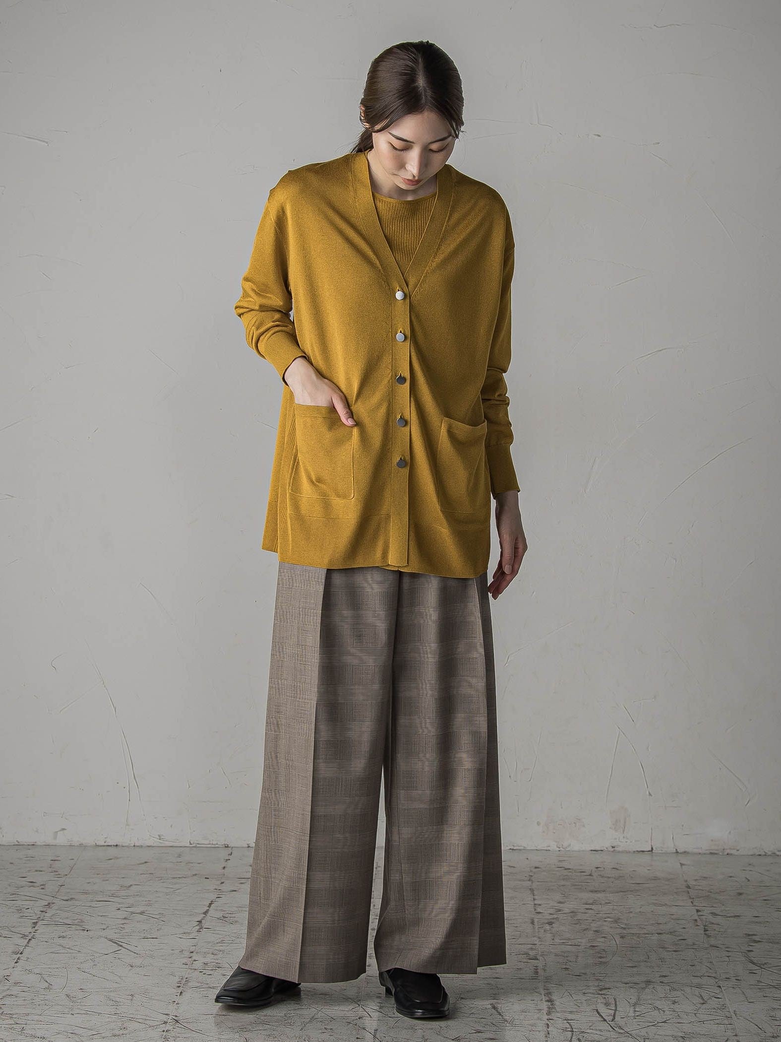 【極】SARIニットカーディガン≪手洗い可能≫