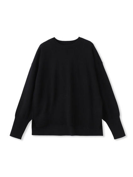 【WEB限定】ベーシックウールクルーネックニット≪洗える≫