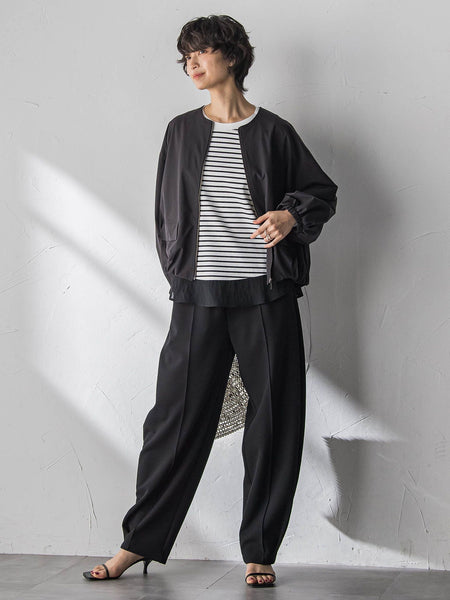 ポンチローマラウンドヘムドッキングプルオーバー