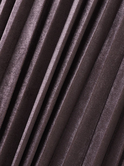 【WEB限定】ストレッチベロアプリーツスカート≪手洗い可能≫