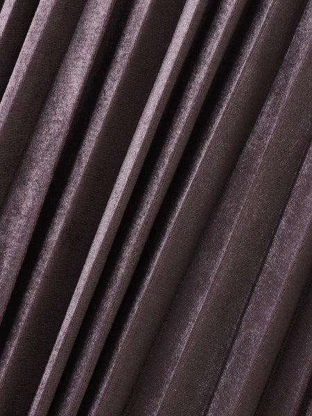 【WEB限定】ストレッチベロアプリーツスカート≪手洗い可能≫