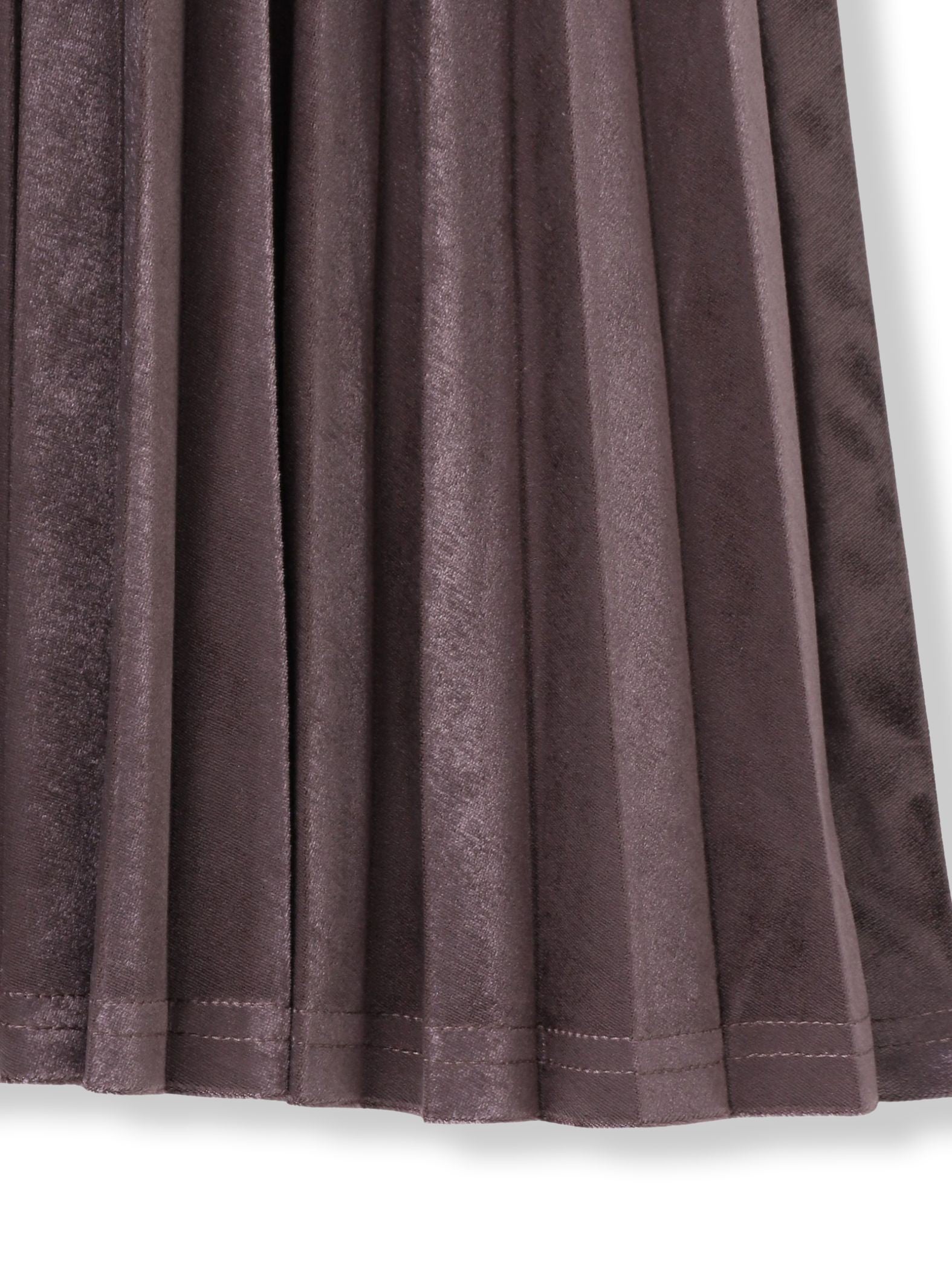【WEB限定】ストレッチベロアプリーツスカート≪手洗い可能≫