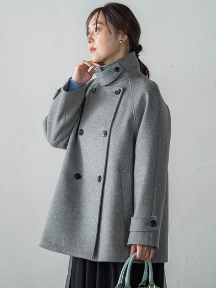 カシミヤコンライトリバーショートコート