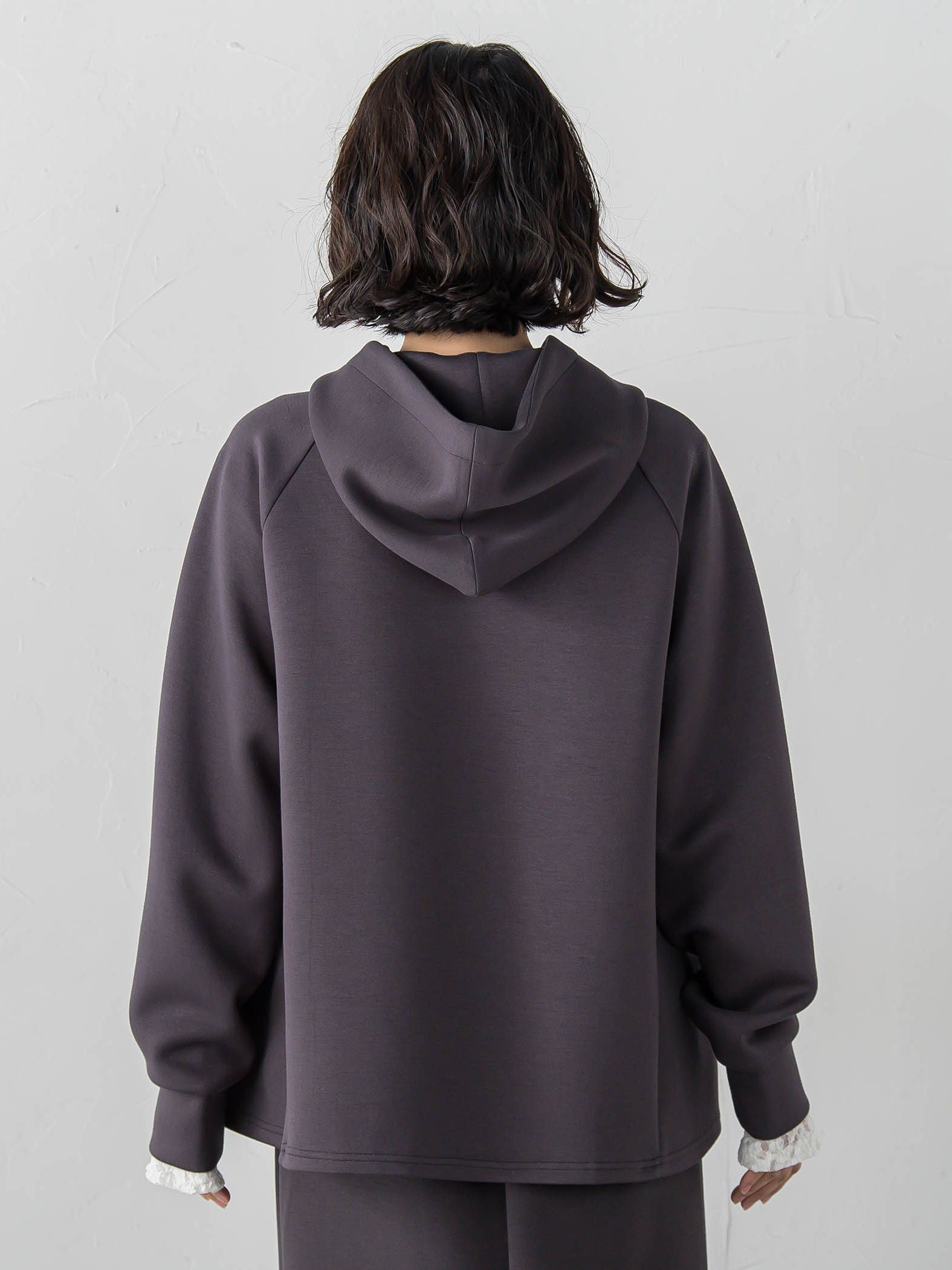 【大きいサイズ】ストレッチダンボールジップパーカー