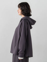 【大きいサイズ】ストレッチダンボールジップパーカー