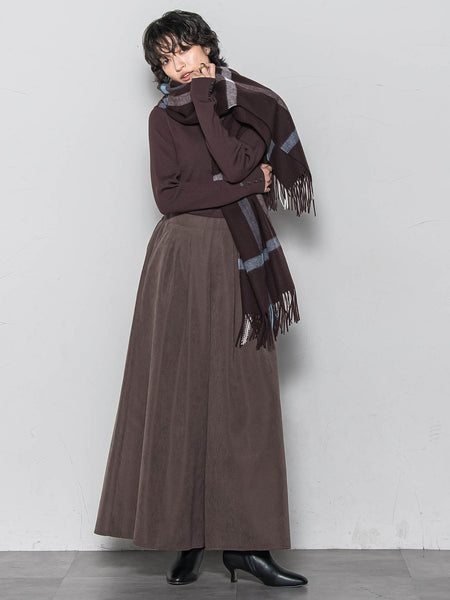 リブタートルニットプルオーバー≪手洗い可能≫