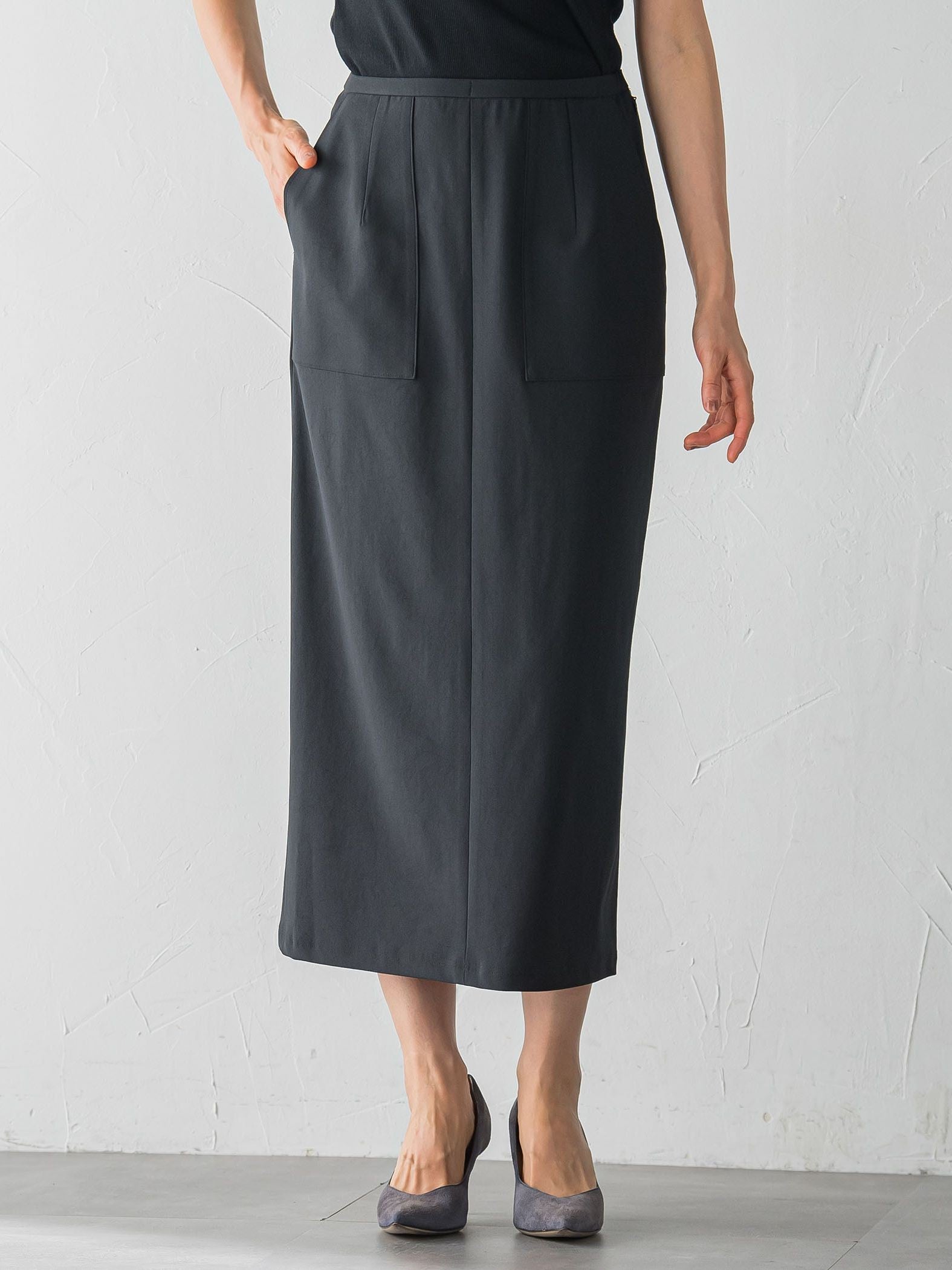 【WEB限定】Active Beautyナロースカート≪洗濯機で洗える≫