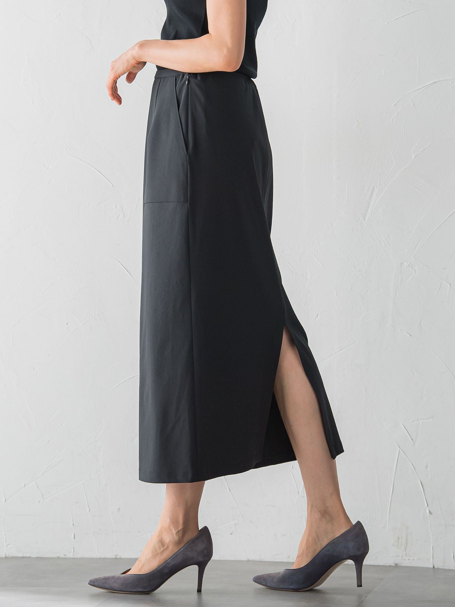 【WEB限定】Active Beautyナロースカート≪洗濯機で洗える≫