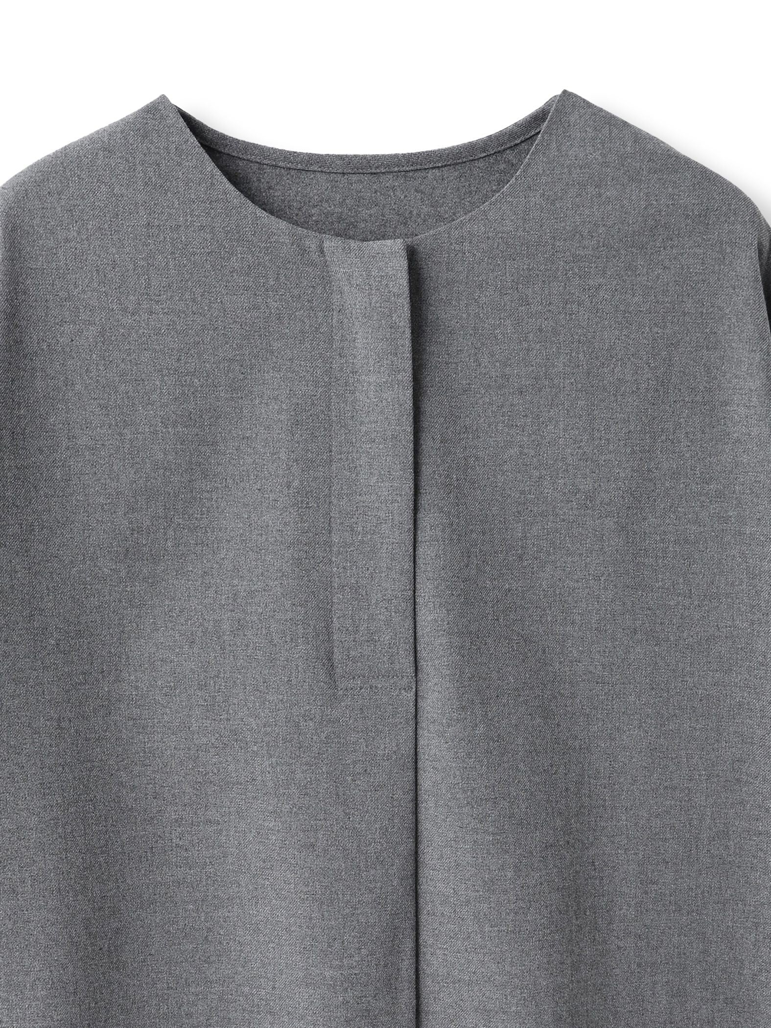 【一瞬で楽とキレイを叶える】裏起毛2WAYネックブラウス≪手洗い可能≫