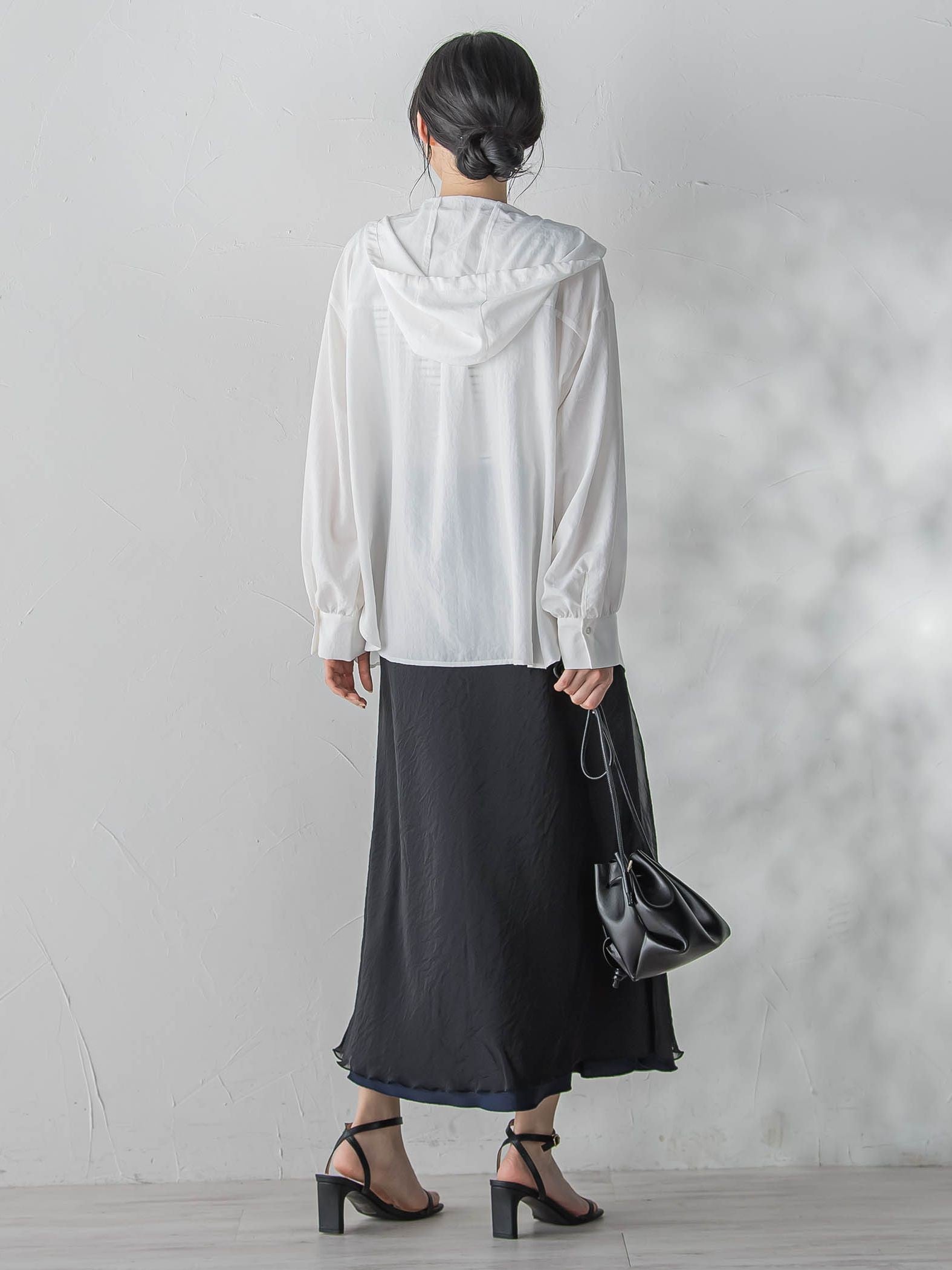 オーガンジーレイヤードスカート