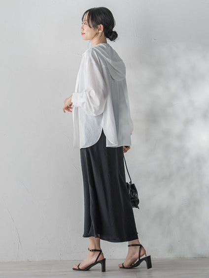 オーガンジーレイヤードスカート