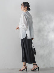 オーガンジーレイヤードスカート