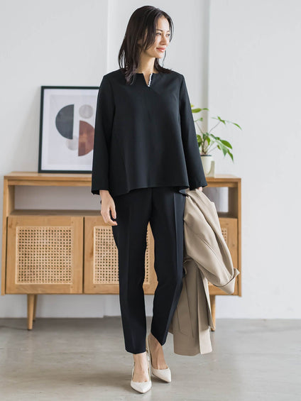 トリクシオンテーパードパンツ≪セットアップ対応/手洗い可能≫