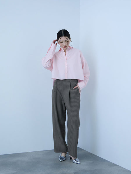 サイドポケットワイドタックパンツ