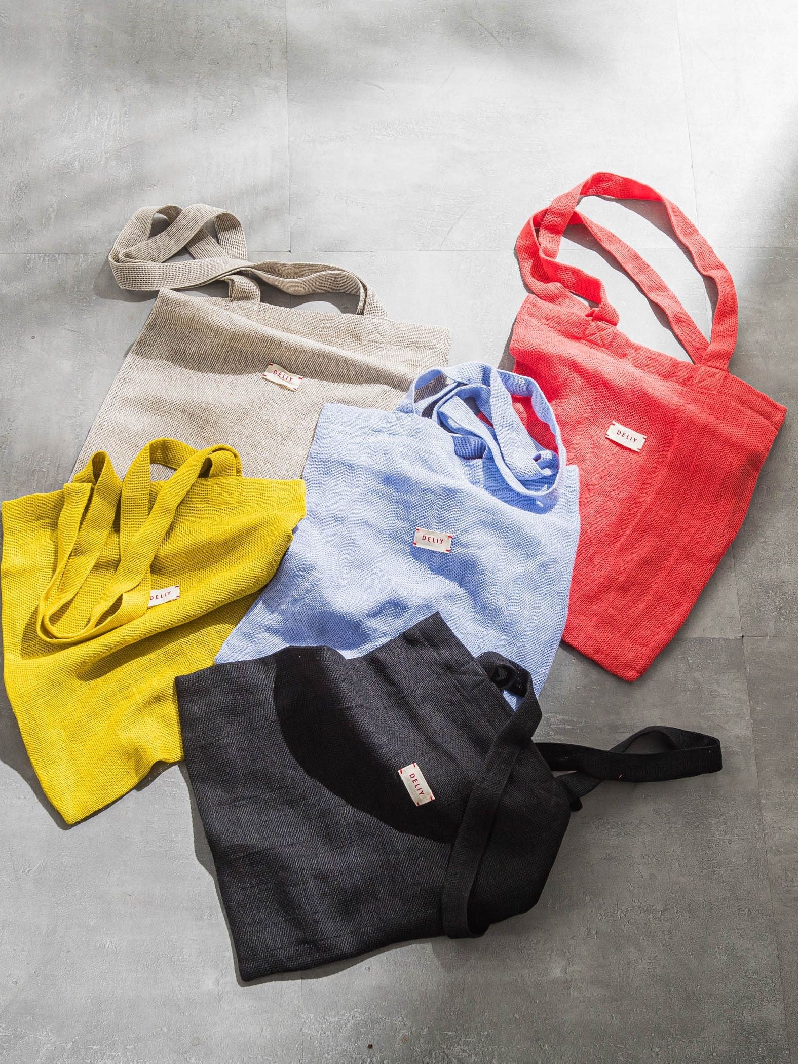【WEB限定】【DELIY】LINEN RAMIE LENO WEAVE SHOULDER BAG