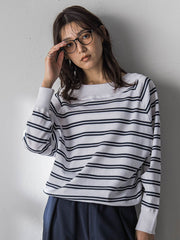 LEVITA Vネックドルマンニットプルオーバー