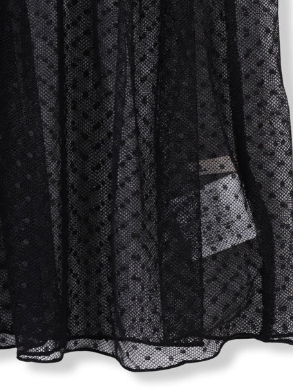 チュールドットチュニックプルオーバー≪洗濯機で洗える≫