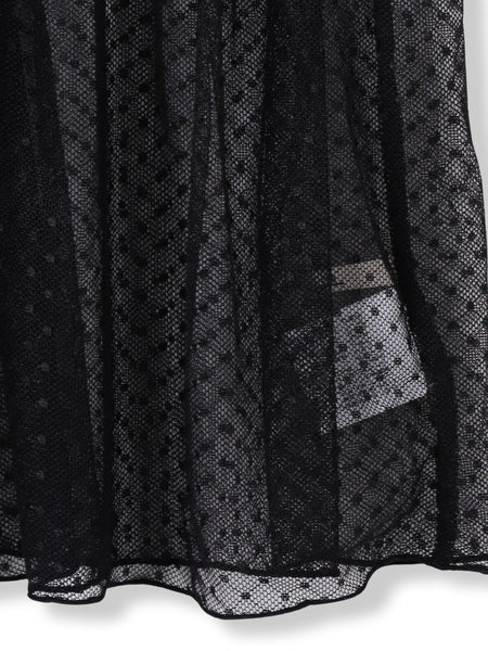 チュールドットチュニックプルオーバー≪洗濯機で洗える≫