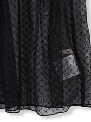 チュールドットチュニックプルオーバー≪洗濯機で洗える≫