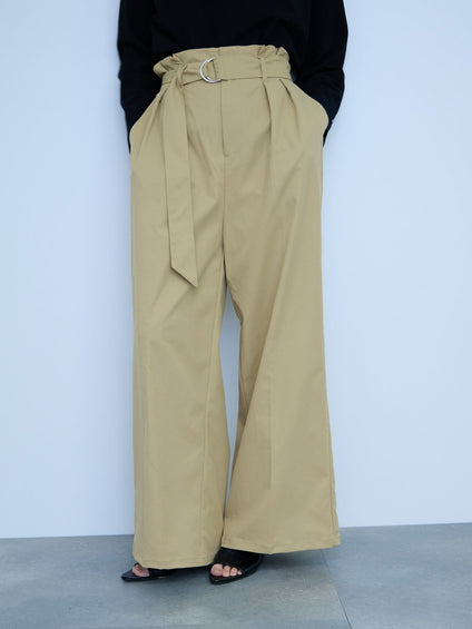 【大人の抜け感】ツイルチノワイドパンツ