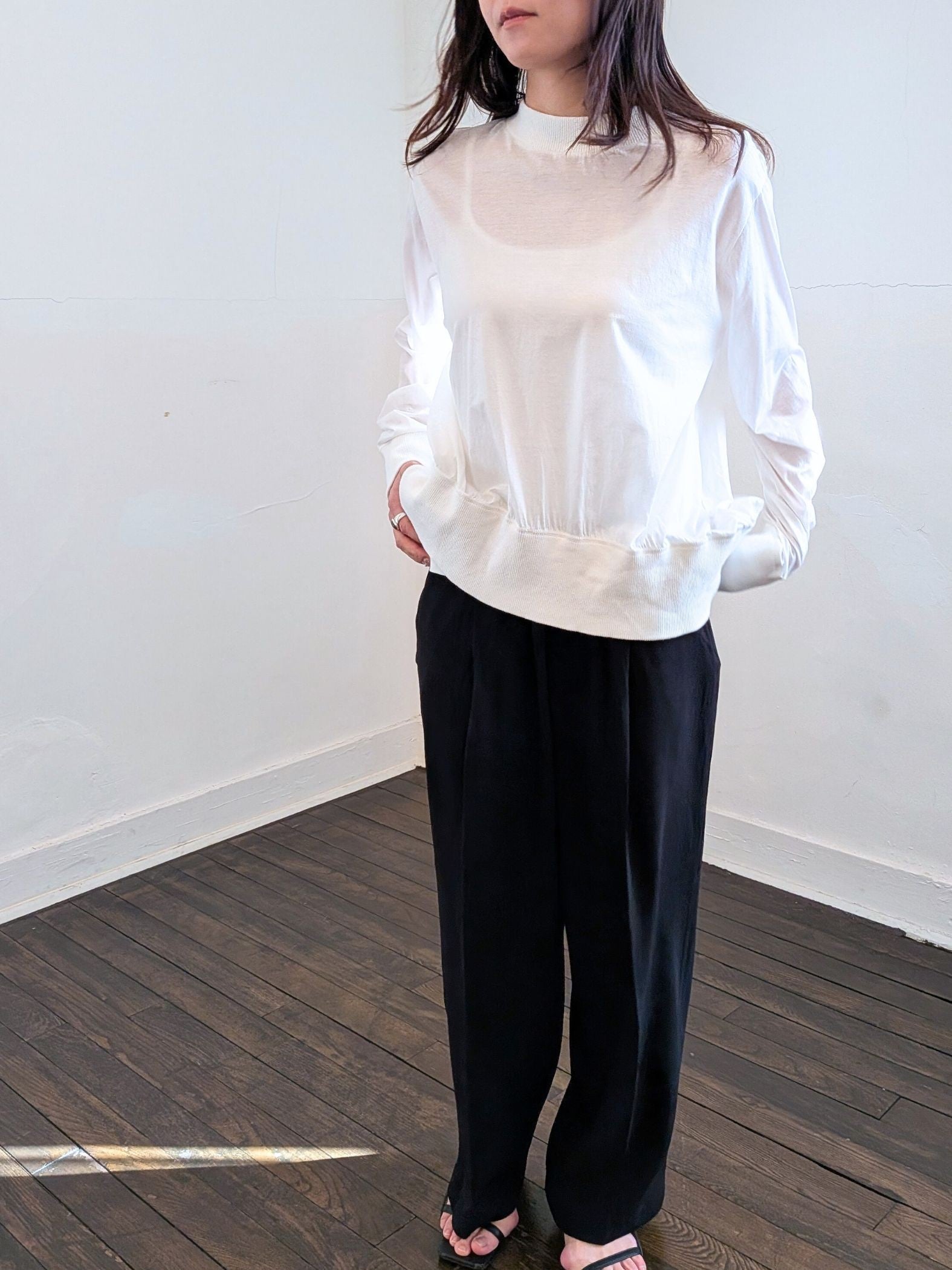 《予約販売》　soft gather tops 【日本製】