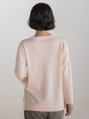 ファインウールVネックニット