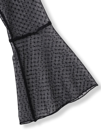 チュールドットチュニックプルオーバー≪洗濯機で洗える≫