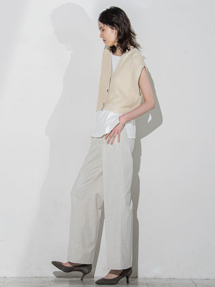 シェルタリングドライワイドパンツ≪洗濯機で洗える/セットアップ対応  