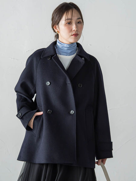 カシミヤコンライトリバーショートコート