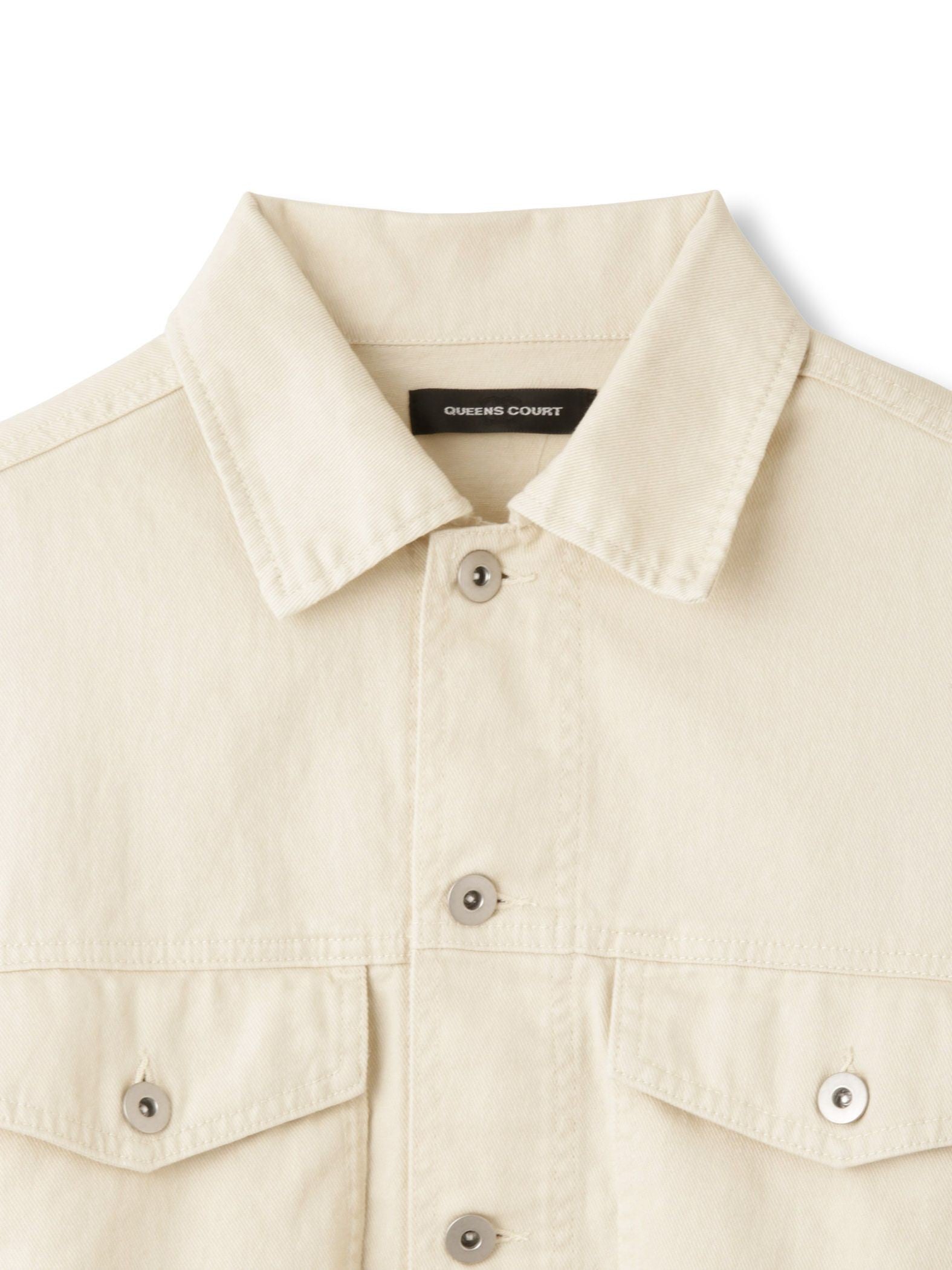 カラーデニムボクシーフィットブルゾン≪洗濯機で洗える≫