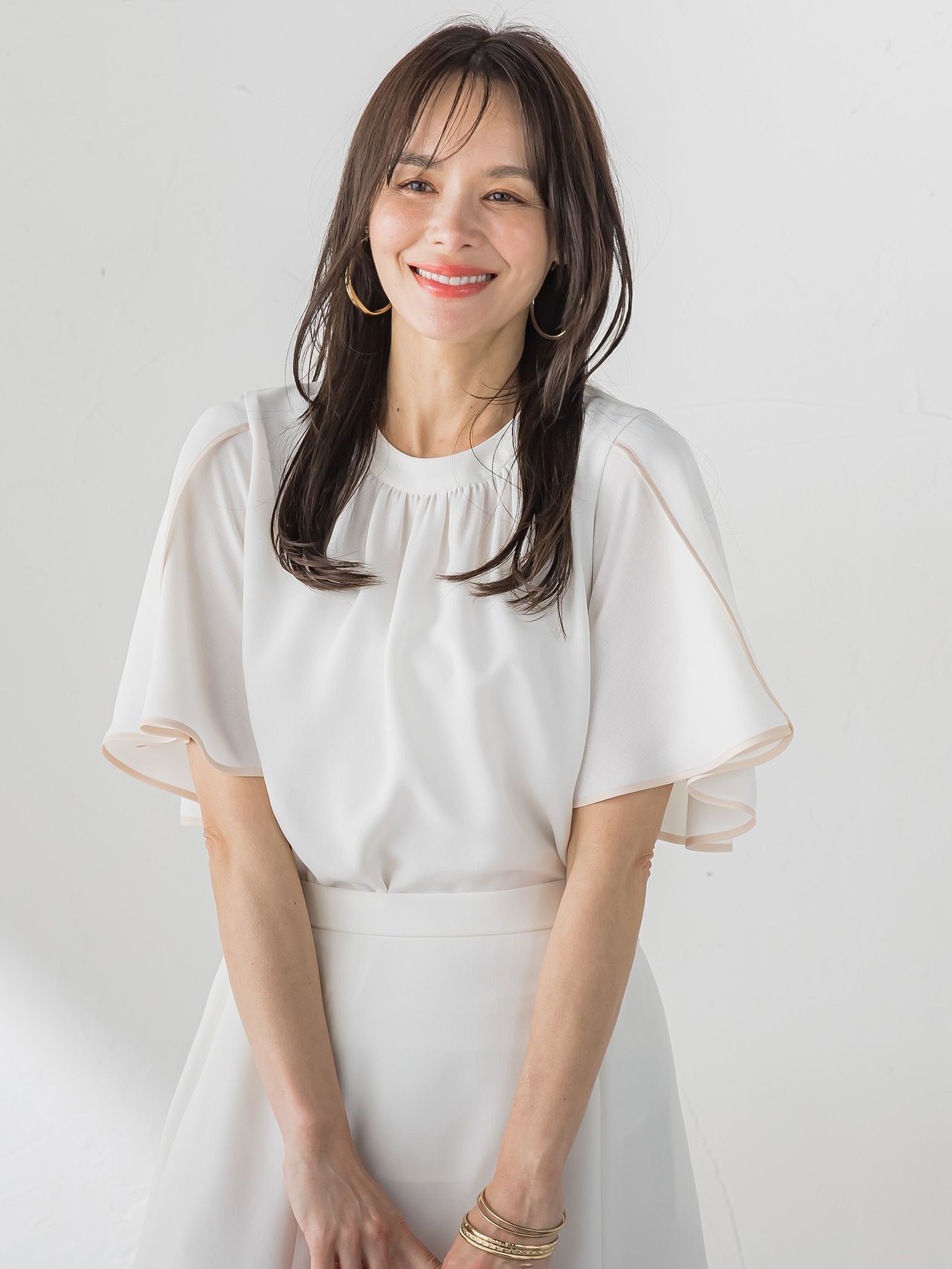 接触冷感ブラウス