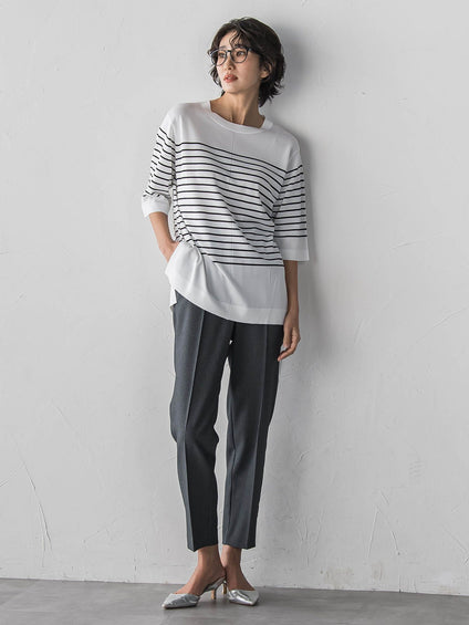 まるーでデニムテーパードパンツ