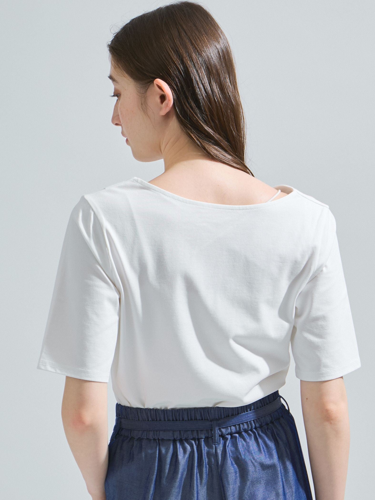 カットドレープTシャツ≪洗濯機で洗える≫