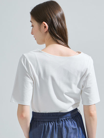 カットドレープTシャツ≪洗濯機で洗える≫