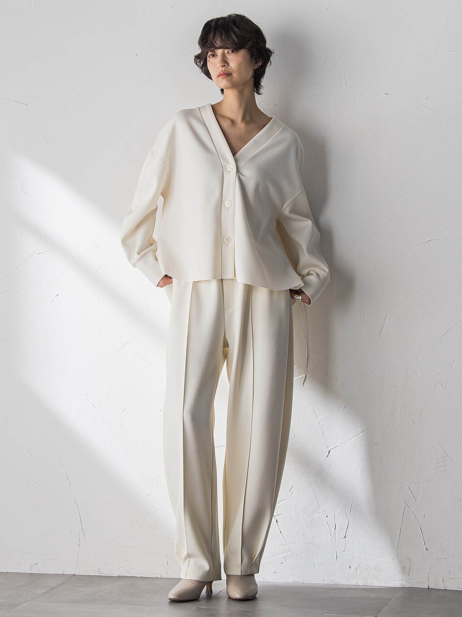 【えらべるSETUP】叶えるカットカーディガン≪手洗い可能≫